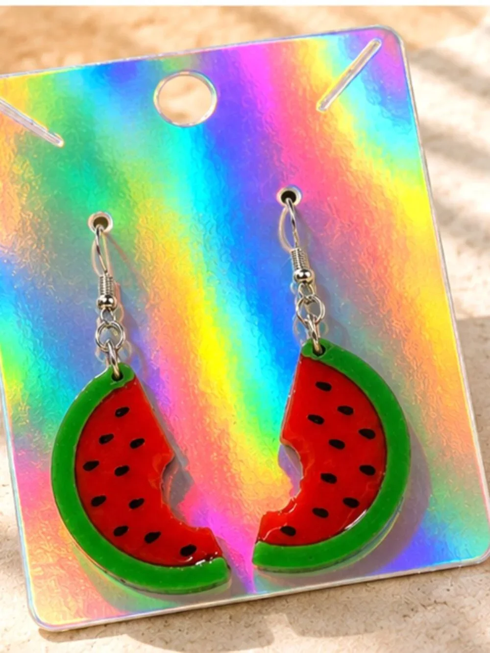 Watermelon Bite Earrings | Color Me Lit LLC